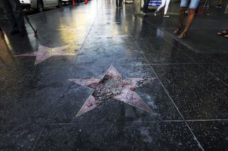 After Trump's Star Is Destroyed, 50 New Ones Appear