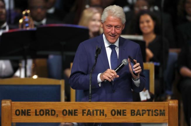 Bill Clinton Finds Unique Way to Remember Aretha at Funeral