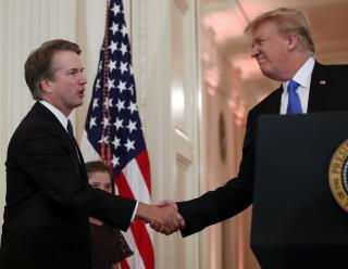 Trump Addresses Kavanaugh Allegations for First Time