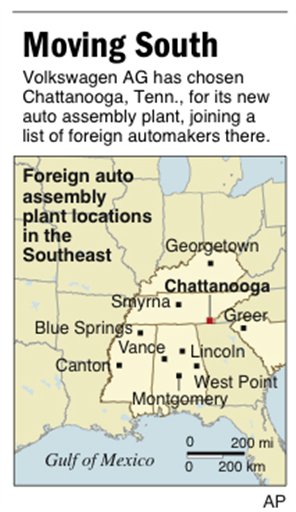 Eyeing US Market, VW Plans Tenn. Plant