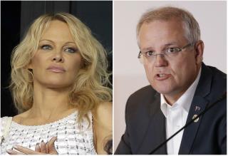 Pamela Anderson Hits at Prime Minister's 'Smutty' Quip