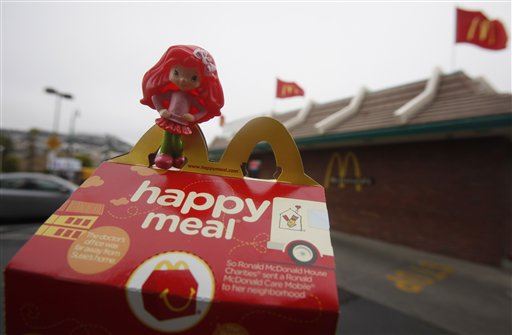 Dad's Mickey D's Suit: Stop Pushing Toys on My Kids
