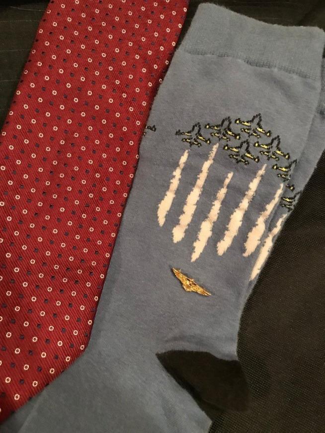 For Bush, One Last Special Pair of Socks