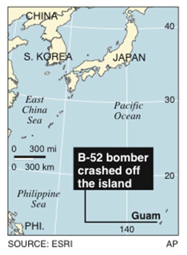 No Survivors in Crash of US Bomber off Guam