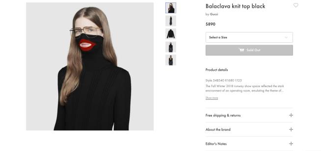 Gucci Pulls $890 Sweater Likened to Blackface