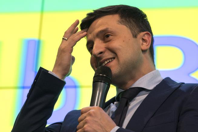 Comedian Leads Ukraine's Presidential Election