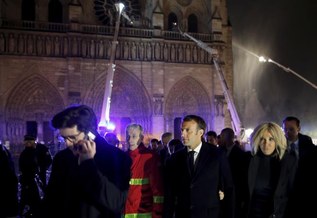 Macron Promises to Rebuild Notre Dame Within 5 Years