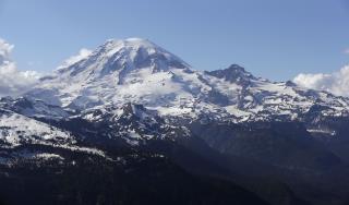 Helicopter Plucks Climbers Near Mount Rainier Summit
