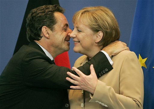 Sarkozy and Merkel Face Off