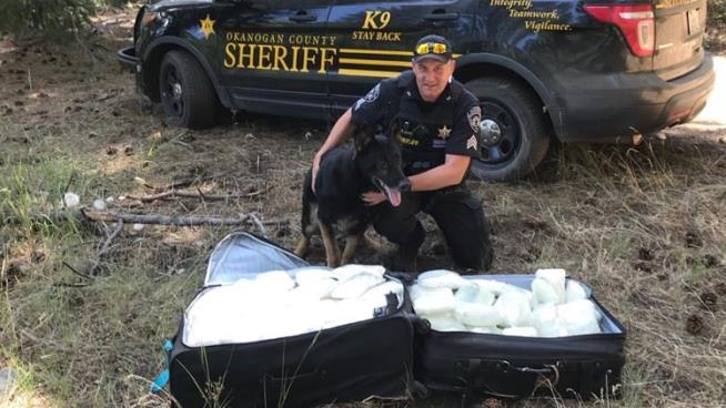 In 4M-Acre Forest Sat Suitcases Holding $1M of Meth