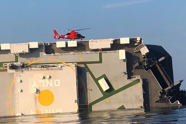 'Best Day of My Career': Coast Guard Rescues 4 From Capsized Ship