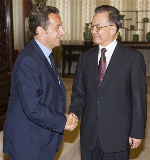 French Relations With China 'Set Right,' Sarkozy Says