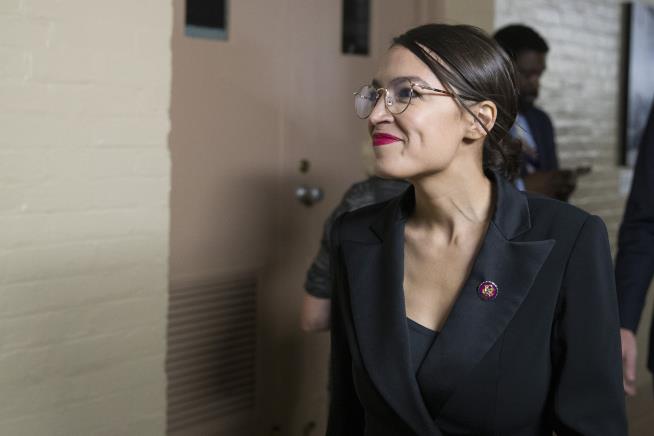 Ocasio-Cortez Answers Criticism for $300 Cut With a Flip of the Hair