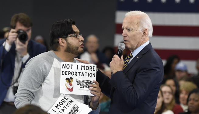 Biden Mixes It Up With Immigration Activists