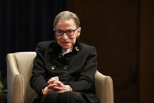 Ginsburg Is Hospitalized With Chills and Fever