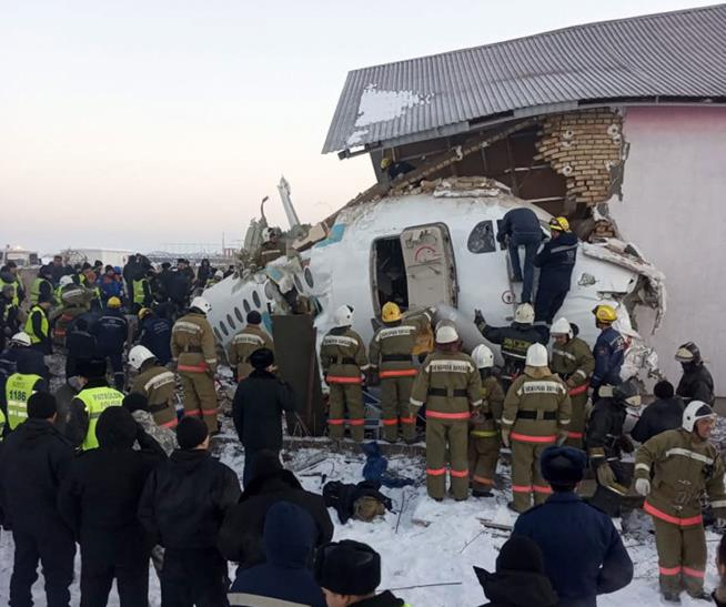 Plane Carrying 98 People Crashes in Kazakhstan