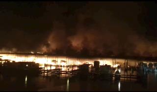 7 Missing After Massive Dock Fire