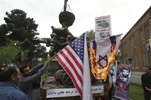 Iran Factory Fills Weird Void: Making US Flags to Burn