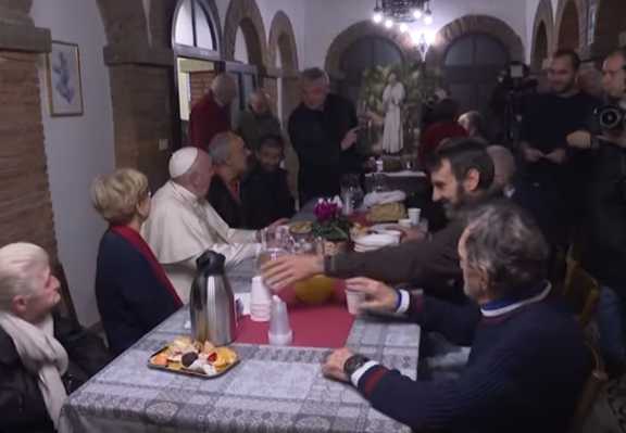 Pope Turns Palace Into Homeless Shelter