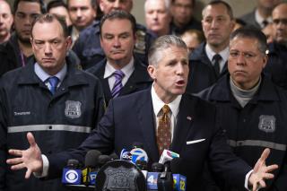After NY Officers Are Shot, Union Says It's at War With Mayor