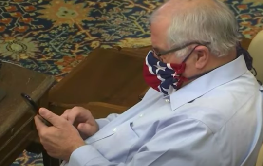 Lawmaker Apologizes for Mask's 'Choice of Pattern'