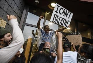 Things Get Ugly at Protest Over Death of Unarmed Black Man