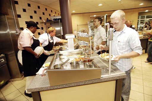 Greener Colleges Take Pass on Cafeteria Trays