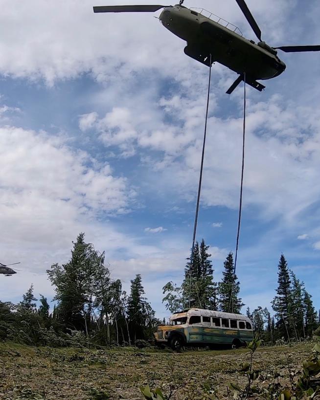 'Into the Wild' Bus Airlifted Out of the Wild