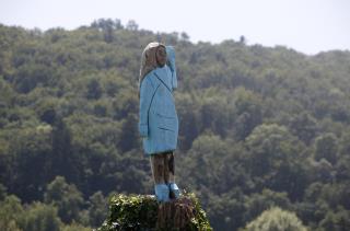 Melania Trump Statue Was Torched on July 4