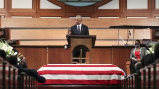 Trump Calls Obama's Eulogy for John Lewis 'Terrible'