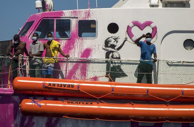 Banksy Bought a Yacht. He's Using It to Save Migrants