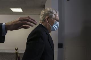 McConnell Is Asked About His Bruising, Bandages