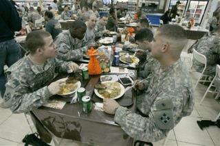 Pentagon to Troops: Don't Eat Your Turkey in Dining Halls