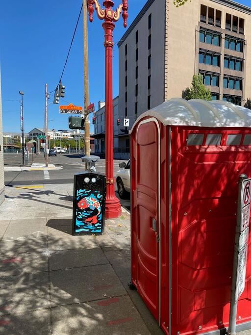 Port-a-Potties Are Being Stolen, Burned in Portland
