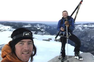 They Skied, Rappeled Down 'Death Slabs' for a Half Dome First