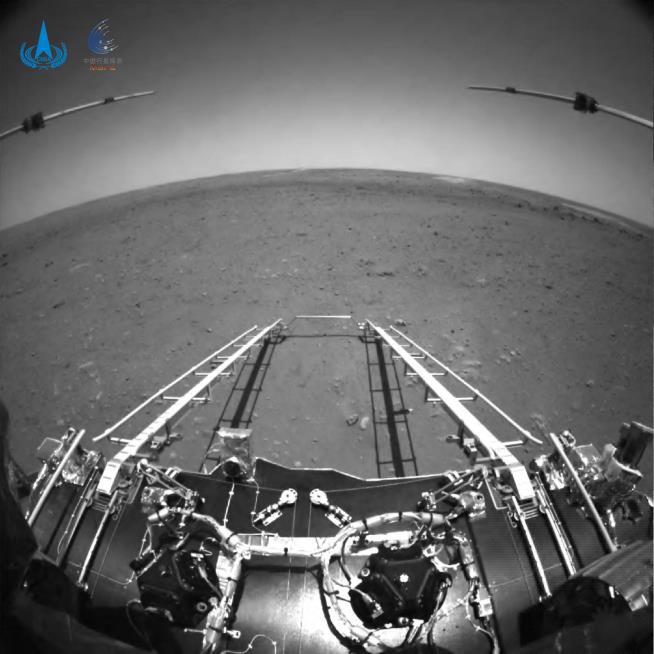 See the First Photos From China's Mars Rover