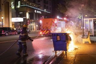 Post-Vigil, Fires and Vandalism in Minneapolis