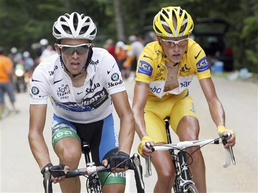 Contador Surges to Lead Tour's 14th Stage