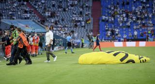 Parachuting Protester Injures Euro 2020 Spectators