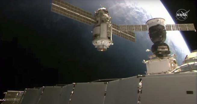 Arriving Russian Module Shifts ISS Out of Position