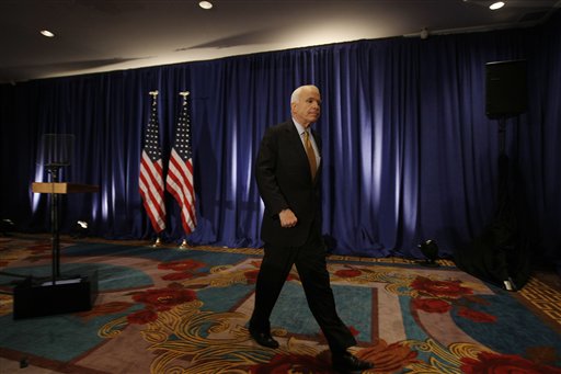 McCain Casts Himself as Hero of Financial Crisis