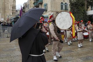 In Little Town of Bethlehem, a Muted Christmas Begins