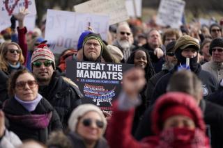 Demonstration on National Mall Denounces Vaccine Mandates
