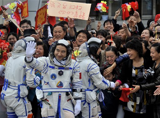 Chinese Astronaut Takes Spacewalk