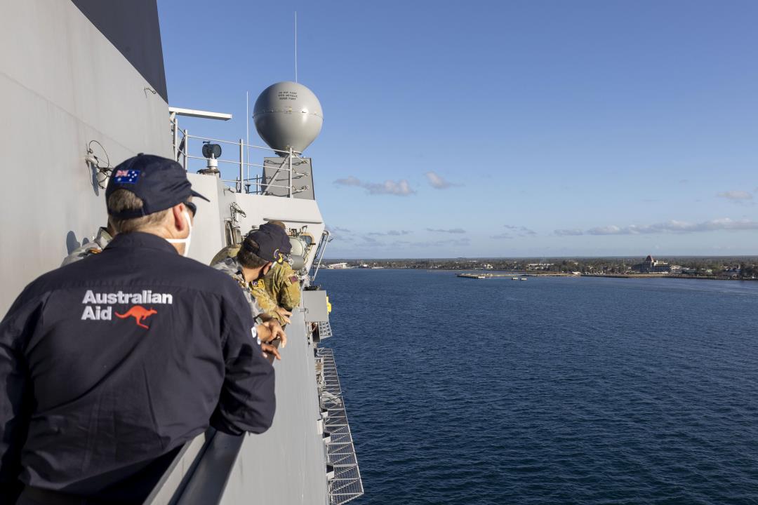 Aid Ship�s Tonga Challenge No Contact