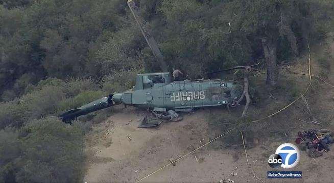Sheriff's Helicopter Crashes in Mountains, Injuring 6