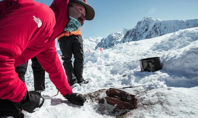 Glacier Gives Up Explorers' Cameras Abandoned in 1937