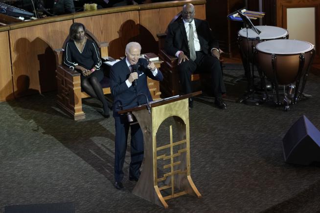At King's Church, Biden Says the Dream Remains Unrealized