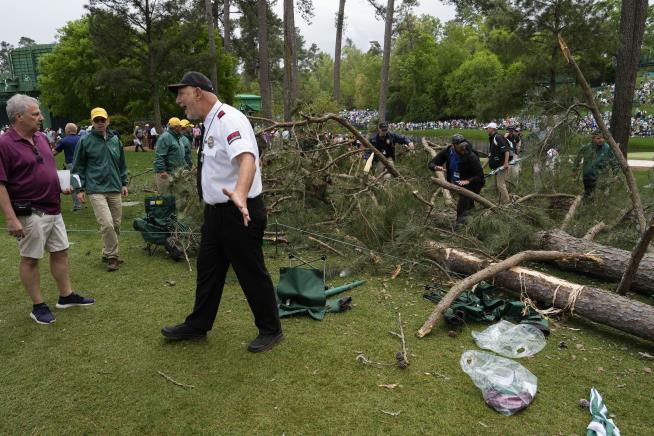 Trees Topple Onto Course During Masters Tourney