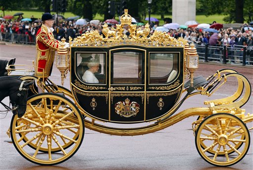 Charles Taking His Mom's Swank Ride to His Coronation
